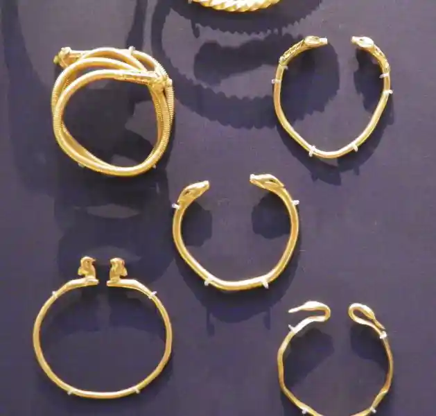 Double-headed animal gold bracelets